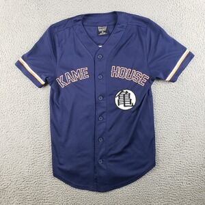 DragonBall Z Jersey Shirt Adult XS Blue KAME HOUSE Anime Gaming Champion